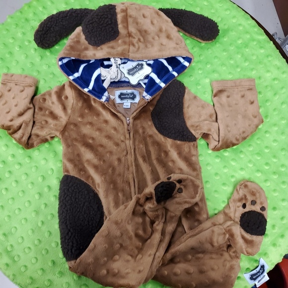 Mud Pie Other - HOODED ONE PUPPY ONE PIECE